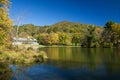 A View of the Main Peaks of Otter Lodge and Abbott Lake Royalty Free Stock Photo